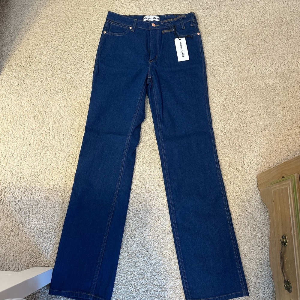 STAUD x Wrangler straight jeans